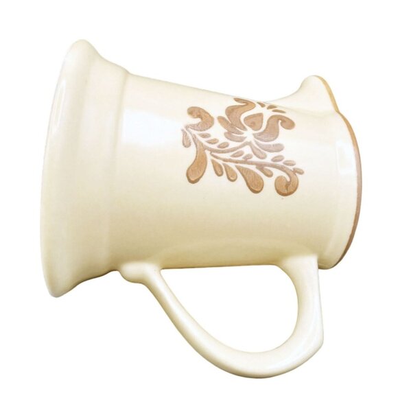 Pfaltzgraff Village Creamer Milk Pitcher Handle Brown Floral Design Vintage 4.5" - Picture 11 of 16